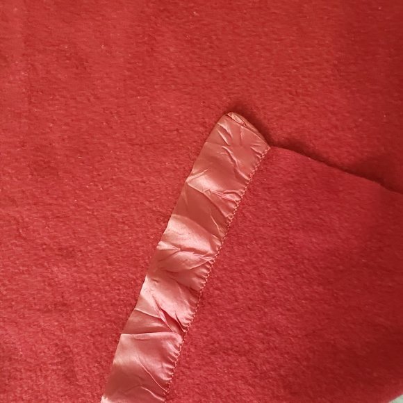 SOLD Mariposa Wool Blanket Shuler & Benninghofen All Wool Red Satin Edge 73x85 - Picture 8 of 11